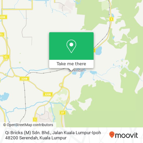 Peta Qi Bricks (M) Sdn. Bhd., Jalan Kuala Lumpur-Ipoh 48200 Serendah