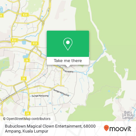 Bubuclown Magical Clown Entertainment, 68000 Ampang map