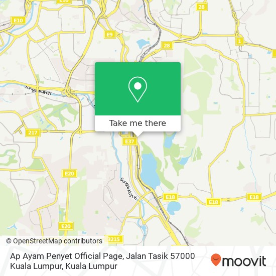 Ap Ayam Penyet Official Page, Jalan Tasik 57000 Kuala Lumpur map