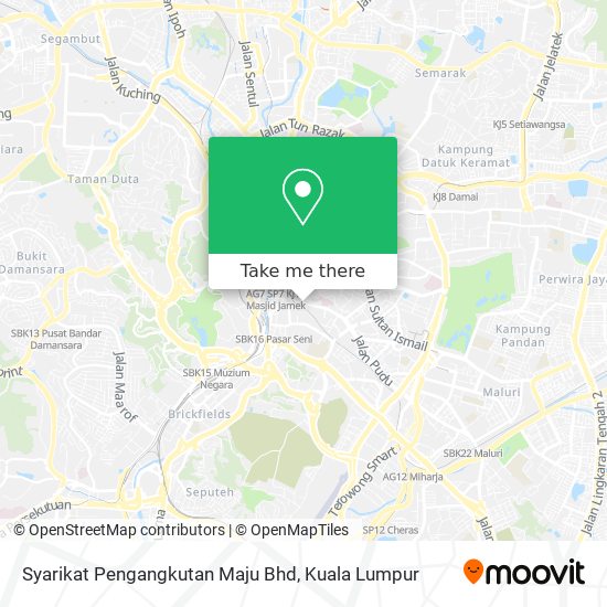 Syarikat Pengangkutan Maju Bhd map