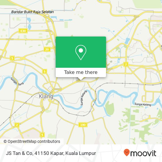Peta JS Tan & Co, 41150 Kapar