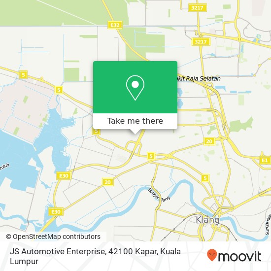 JS Automotive Enterprise, 42100 Kapar map