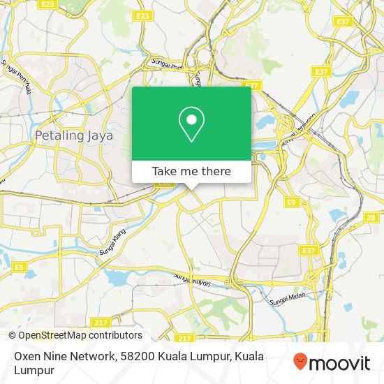 Peta Oxen Nine Network, 58200 Kuala Lumpur