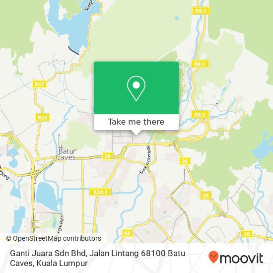 Ganti Juara Sdn Bhd, Jalan Lintang 68100 Batu Caves map