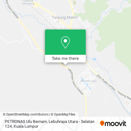 PETRONAS Ulu Bernam, Lebuhraya Utara - Selatan 124 map