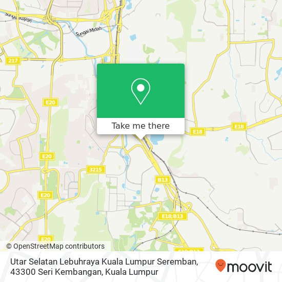 Utar Selatan Lebuhraya Kuala Lumpur Seremban, 43300 Seri Kembangan map