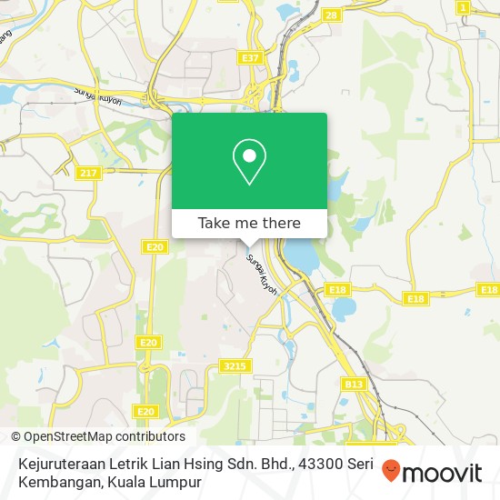 Kejuruteraan Letrik Lian Hsing Sdn. Bhd., 43300 Seri Kembangan map