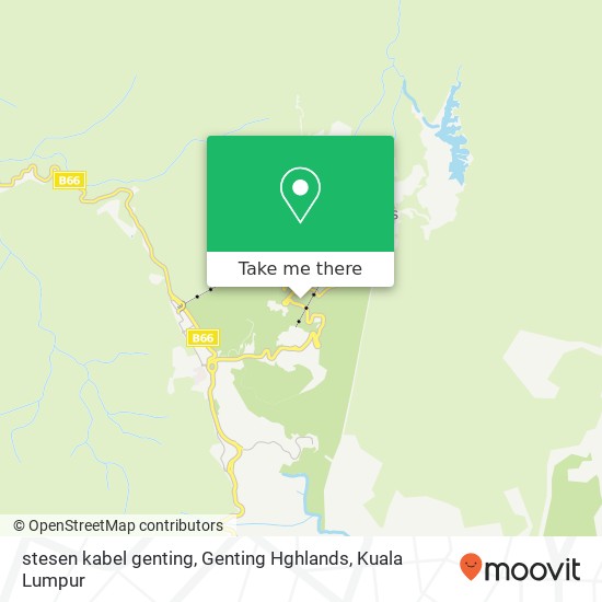 stesen kabel genting, Genting Hghlands map