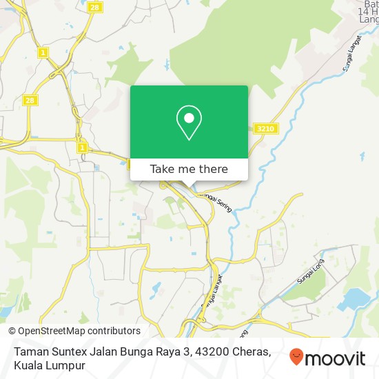 Taman Suntex Jalan Bunga Raya 3, 43200 Cheras map