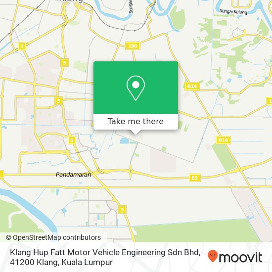 Peta Klang Hup Fatt Motor Vehicle Engineering Sdn Bhd, 41200 Klang