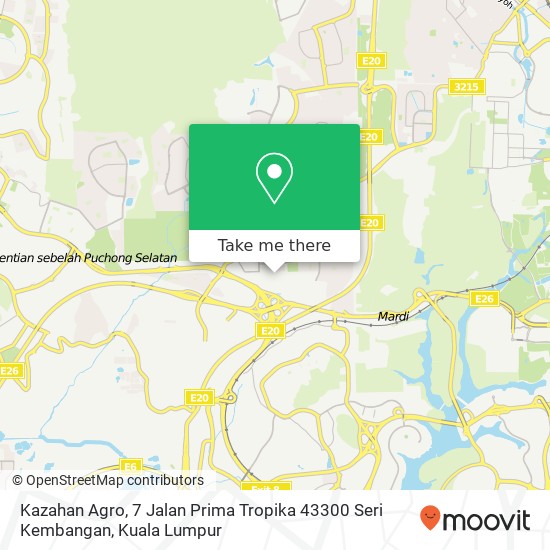 Kazahan Agro, 7 Jalan Prima Tropika 43300 Seri Kembangan map