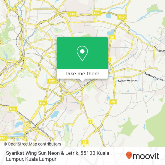 Syarikat Wing Sun Neon & Letrik, 55100 Kuala Lumpur map