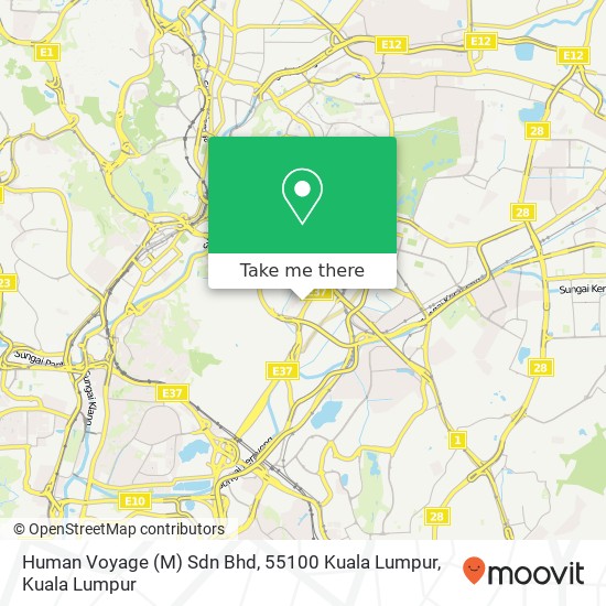 Human Voyage (M) Sdn Bhd, 55100 Kuala Lumpur map