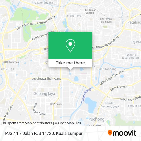 PJS / 1 / Jalan PJS 11/20 map