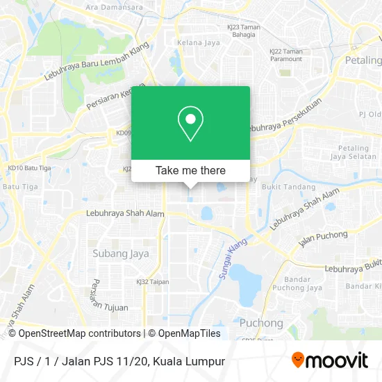 PJS / 1 / Jalan PJS 11/20 map