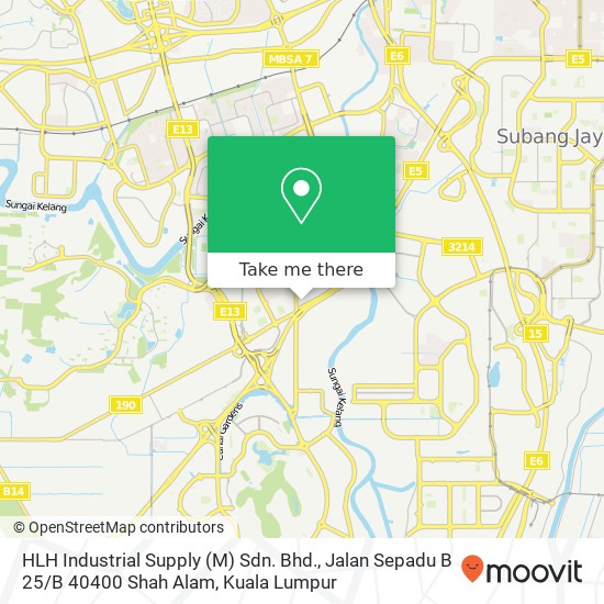 HLH Industrial Supply (M) Sdn. Bhd., Jalan Sepadu B 25 / B 40400 Shah Alam map