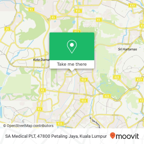 SA Medical PLT, 47800 Petaling Jaya map