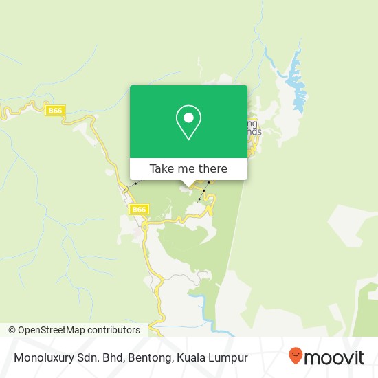 Monoluxury Sdn. Bhd, Bentong map