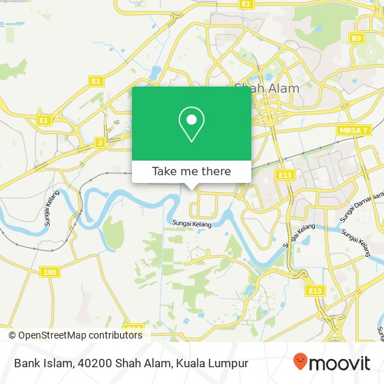 Bank Islam, 40200 Shah Alam map