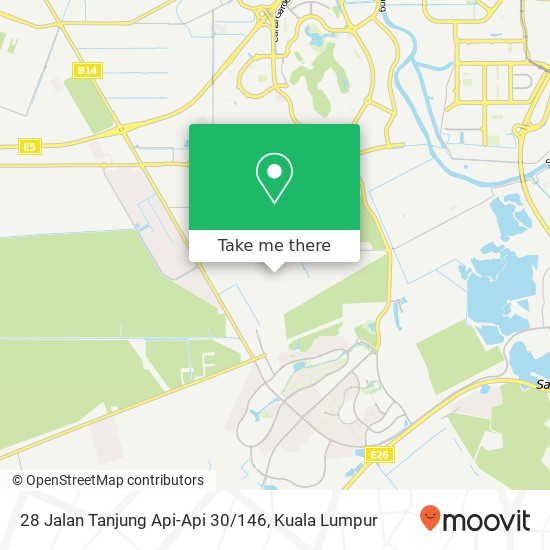 Peta 28 Jalan Tanjung Api-Api 30 / 146, 42450 Shah Alam