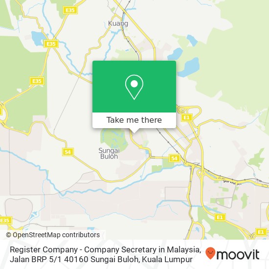 Register Company - Company Secretary in Malaysia, Jalan BRP 5 / 1 40160 Sungai Buloh map