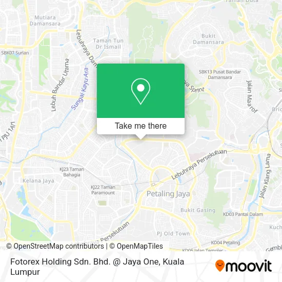 Fotorex Holding Sdn. Bhd. @ Jaya One map