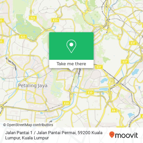 Peta Jalan Pantai 1 / Jalan Pantai Permai, 59200 Kuala Lumpur