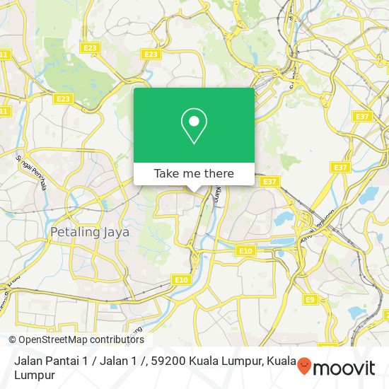 Peta Jalan Pantai 1 / Jalan 1 /, 59200 Kuala Lumpur