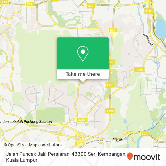 Jalan Puncak Jalil Persiaran, 43300 Seri Kembangan map