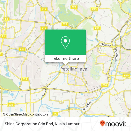 Shins Corporation Sdn.Bhd map