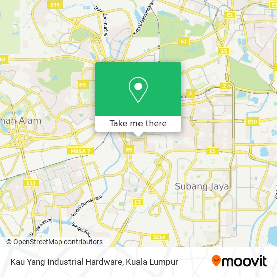 Kau Yang Industrial Hardware map