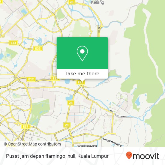 Pusat jam depan flamingo, null map