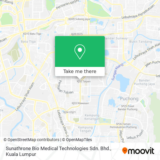 Sunathrone Bio Medical Technologies Sdn. Bhd. map