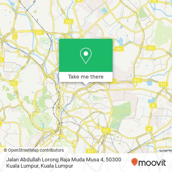 Jalan Abdullah Lorong Raja Muda Musa 4, 50300 Kuala Lumpur map