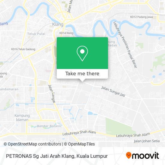 PETRONAS Sg Jati Arah Klang map