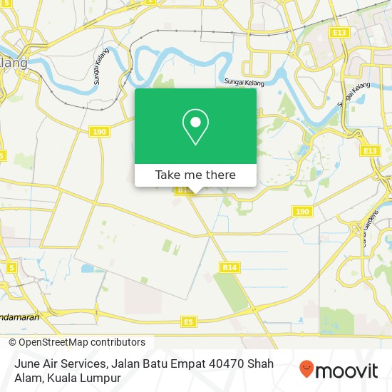 June Air Services, Jalan Batu Empat 40470 Shah Alam map