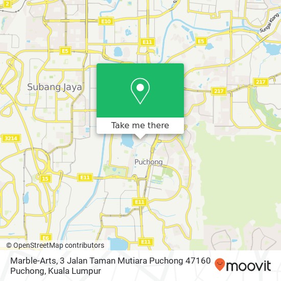Marble-Arts, 3 Jalan Taman Mutiara Puchong 47160 Puchong map