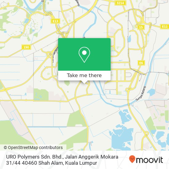 URO Polymers Sdn. Bhd., Jalan Anggerik Mokara 31 / 44 40460 Shah Alam map