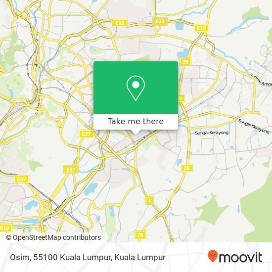 Osim, 55100 Kuala Lumpur map