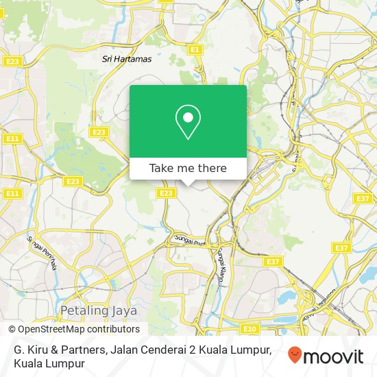 G. Kiru & Partners, Jalan Cenderai 2 Kuala Lumpur map