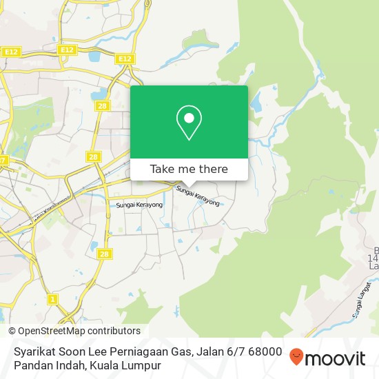 Syarikat Soon Lee Perniagaan Gas, Jalan 6 / 7 68000 Pandan Indah map