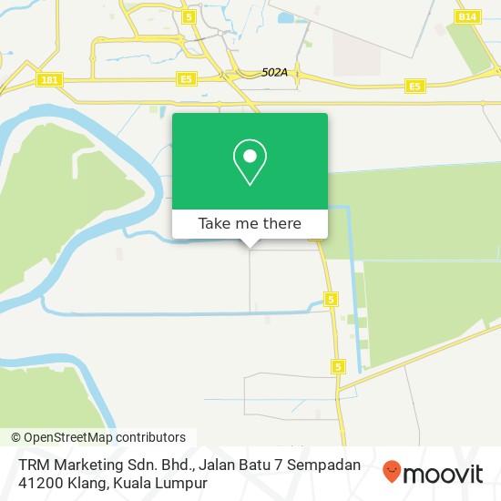 Peta TRM Marketing Sdn. Bhd., Jalan Batu 7 Sempadan 41200 Klang