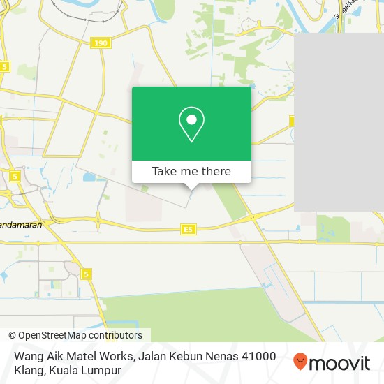 Wang Aik Matel Works, Jalan Kebun Nenas 41000 Klang map