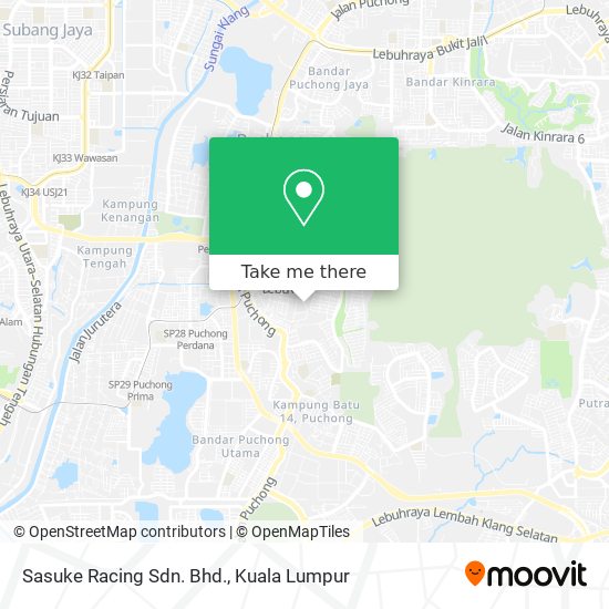 Sasuke Racing Sdn. Bhd. map