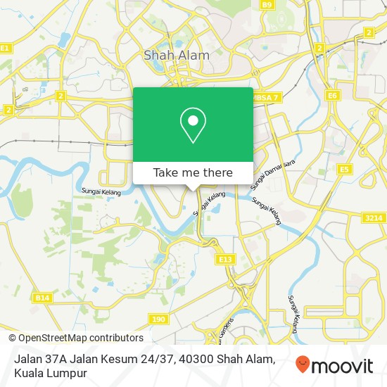 Peta Jalan 37A Jalan Kesum 24 / 37, 40300 Shah Alam