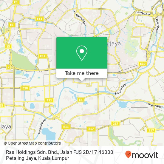 Ras Holdings Sdn. Bhd., Jalan PJS 2D / 17 46000 Petaling Jaya map