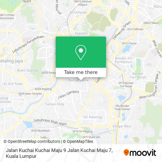 Jalan Kuchai Kuchai Maju 9 Jalan Kuchai Maju 7 map