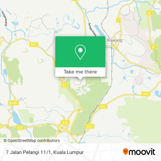 Peta 7 Jalan Pelangi 11/1