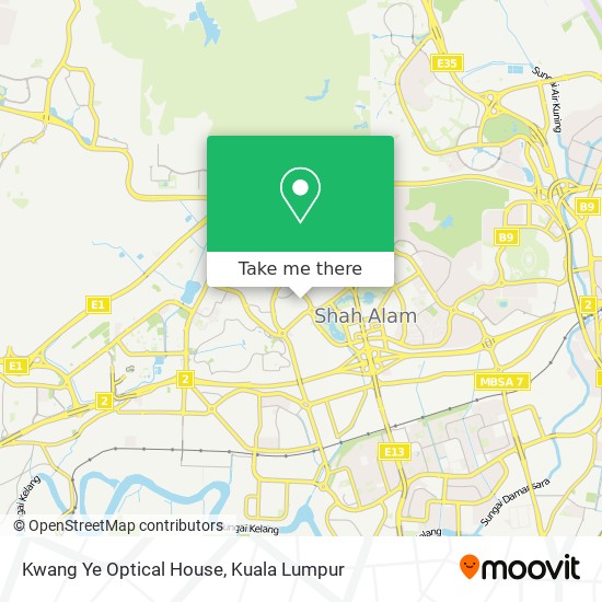 Kwang Ye Optical House map