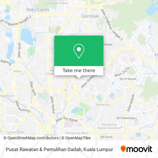 Peta Pusat Rawatan & Pemulihan Dadah